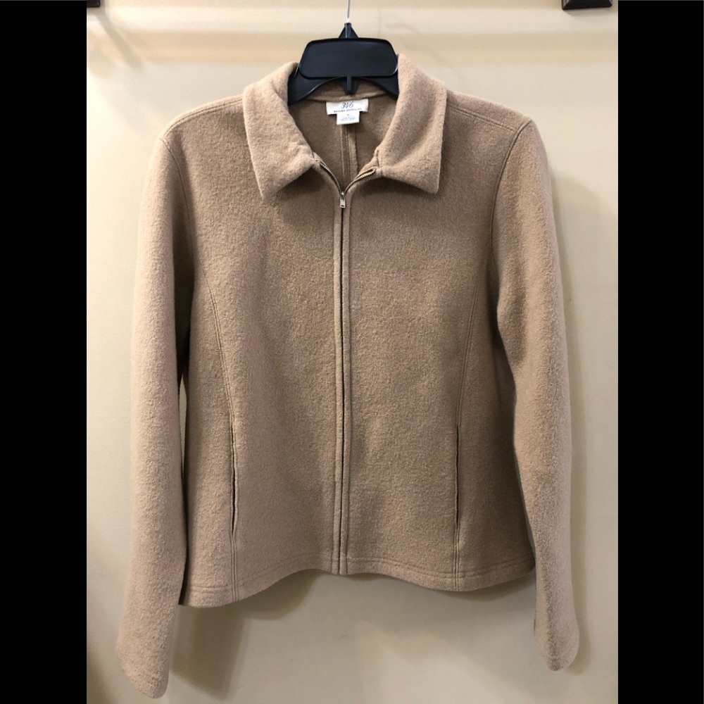 Brooks Brothers wool blazer camel, M